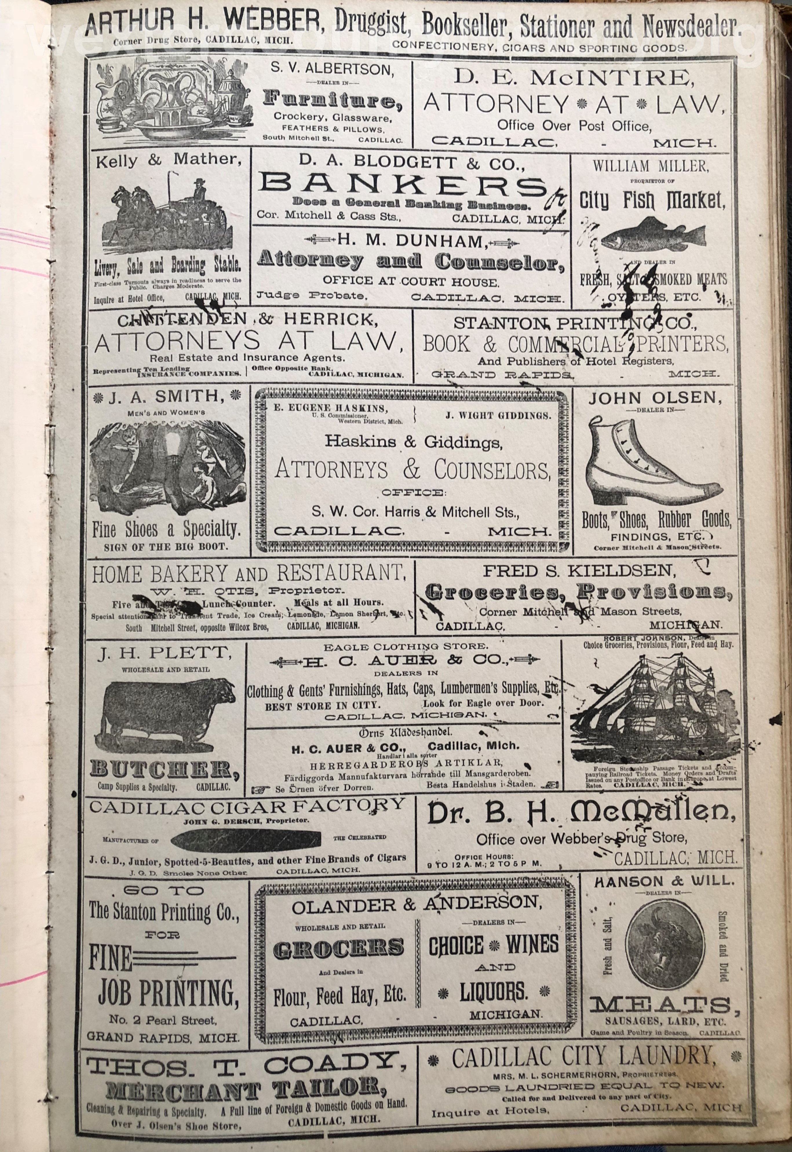 1908 Atlas Advertisements