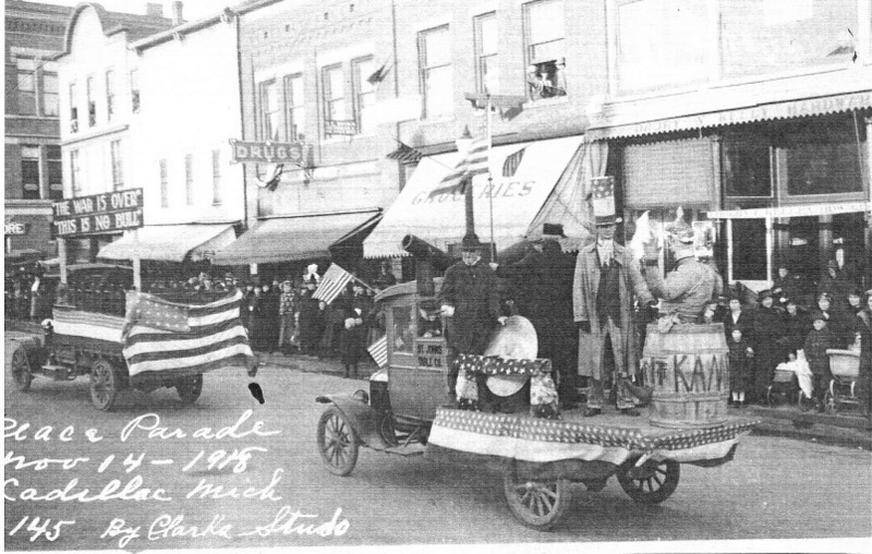 Holmquist Coll. Peace Parade in Cadillac