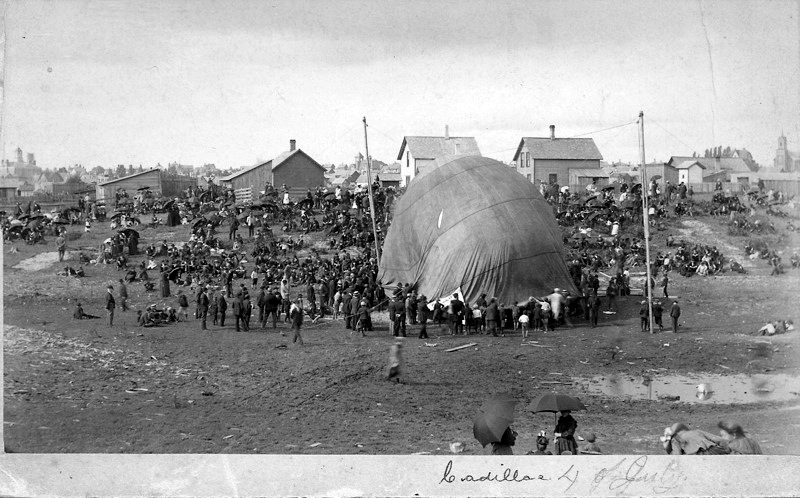 Hot Air Balloon Ascension, c.1890s