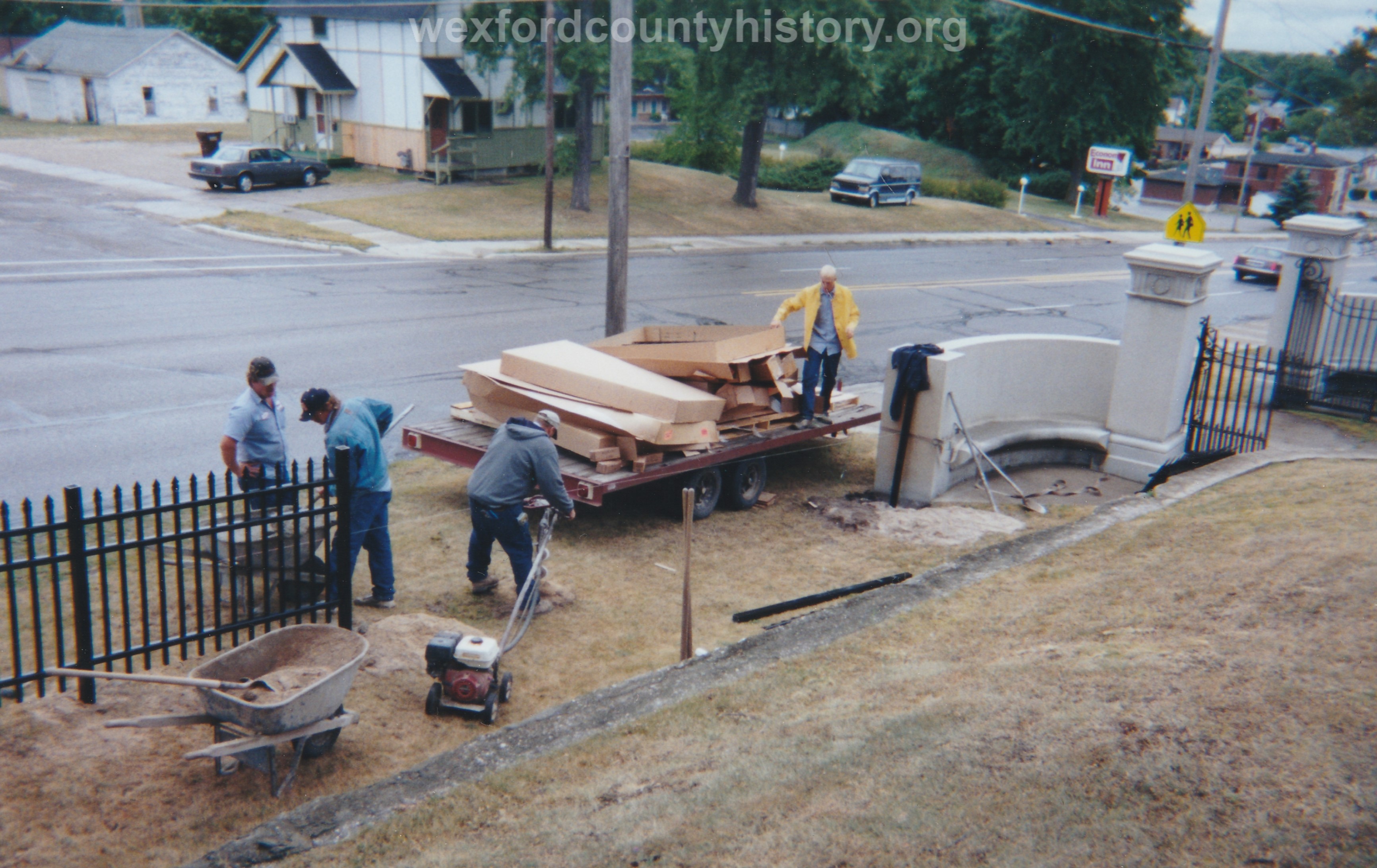 Construction Of The Fence For Maple Hill Cemetery