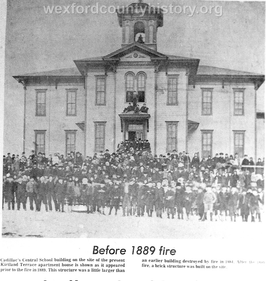 The Rebuilt Wooden High School (Lasted Until 1889)