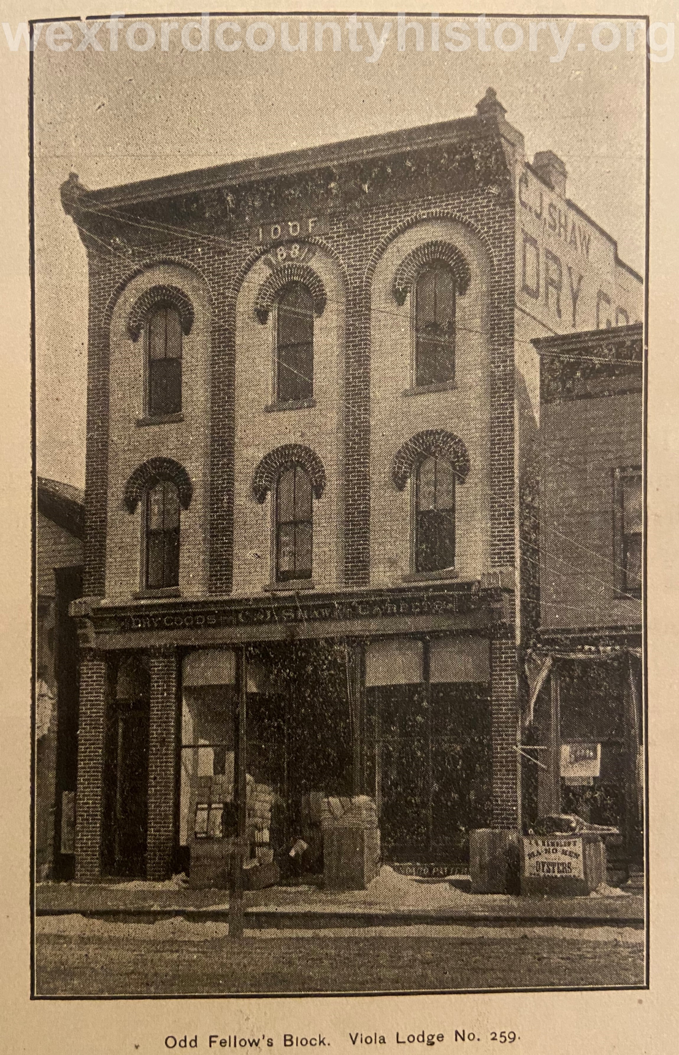 First IOOF Building In Town