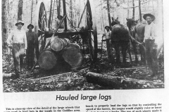 Hauling Logs By Big Wheels
