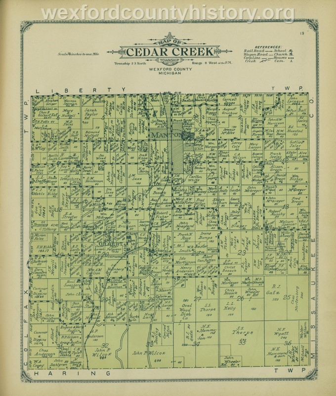 1908 - Cedar Creek Township