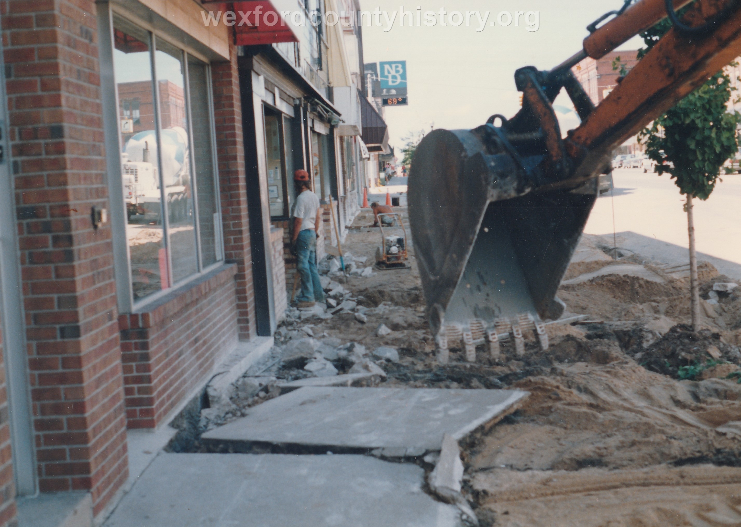 South Mitchell Street, 100 Block, West Side, Ripping Up Sidewalks.