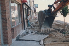 South Mitchell Street, 100 Block, West Side, Ripping Up Sidewalks.