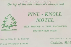 Cadillac-Object-Pine-Knoll-Motel-Business-Card