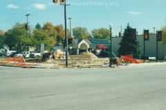 Installing The Clock Tower On The Southeast Corner Of Cass And South Mitchell