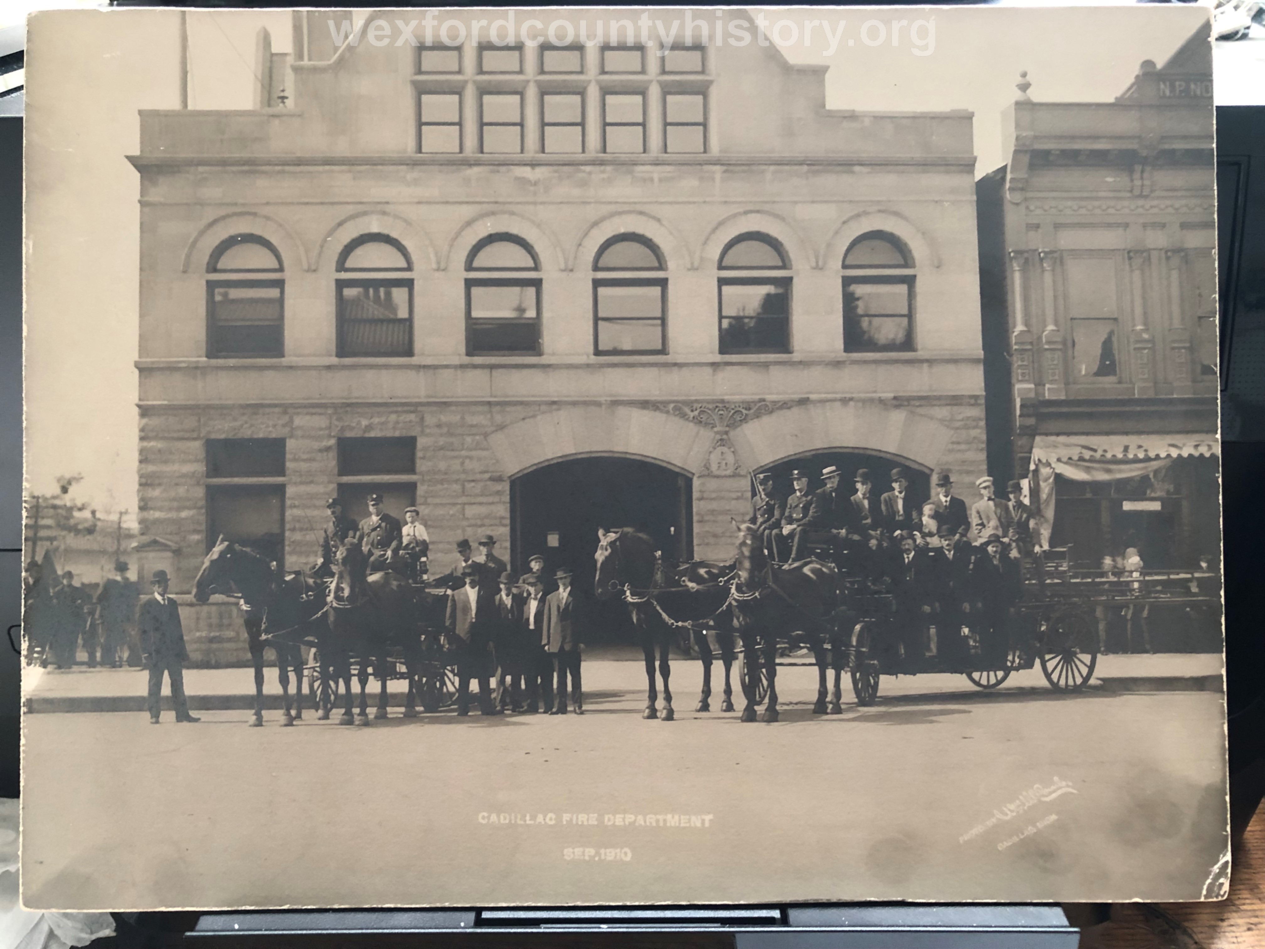 Cadillac Fire Department, 1910