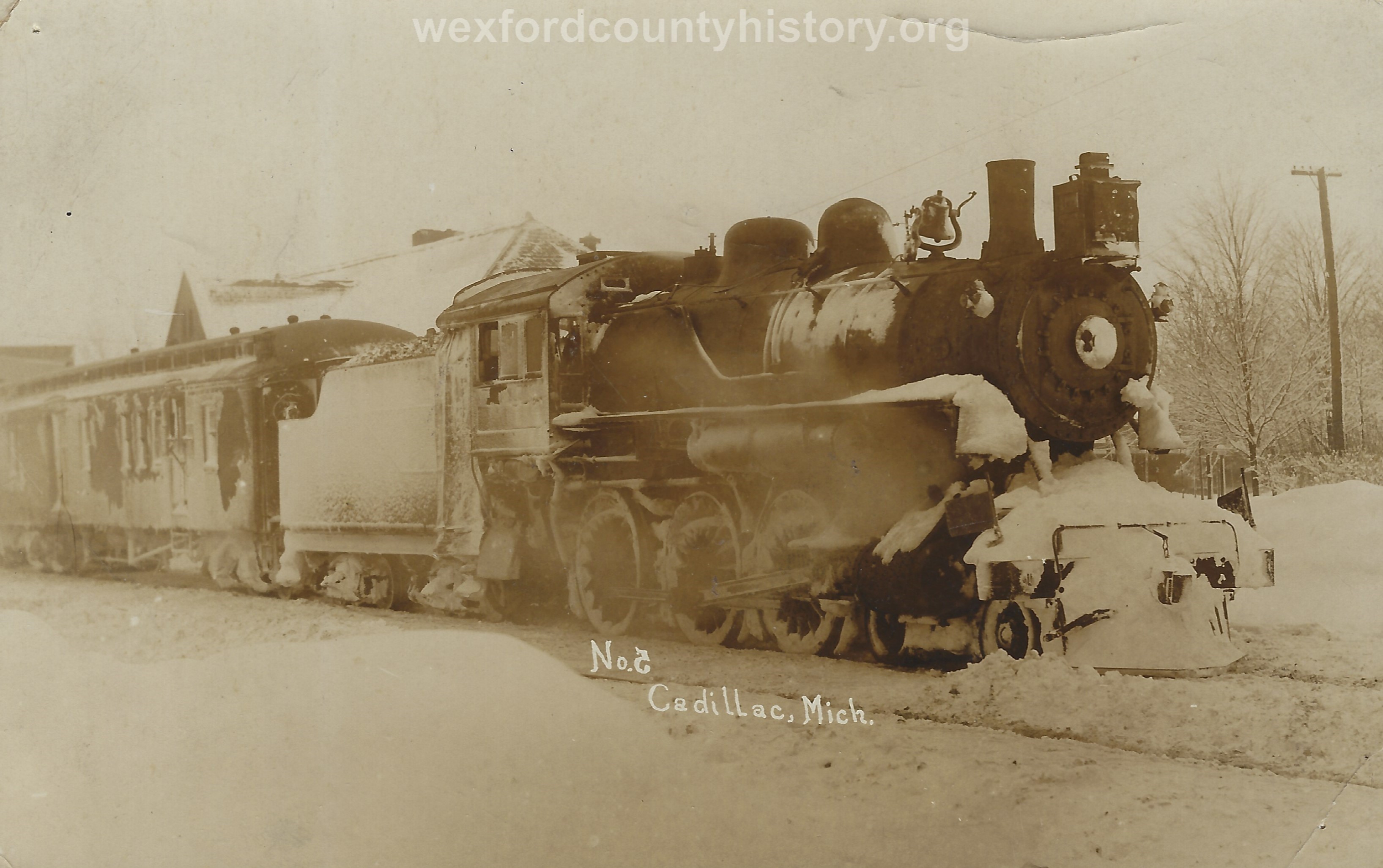Cadillac-Railroad-Engine-Number-5-at-Grand-Rapids-And-Indiana-Depot-Pennsylvania-Railroad-Depot