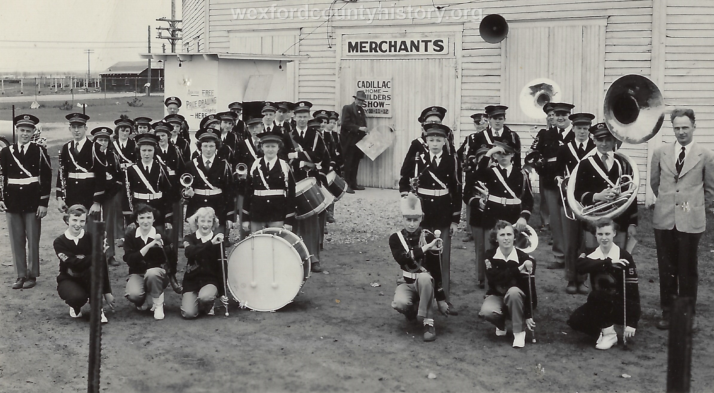 Cadillac-School-Band-At-The-Fairgrounds