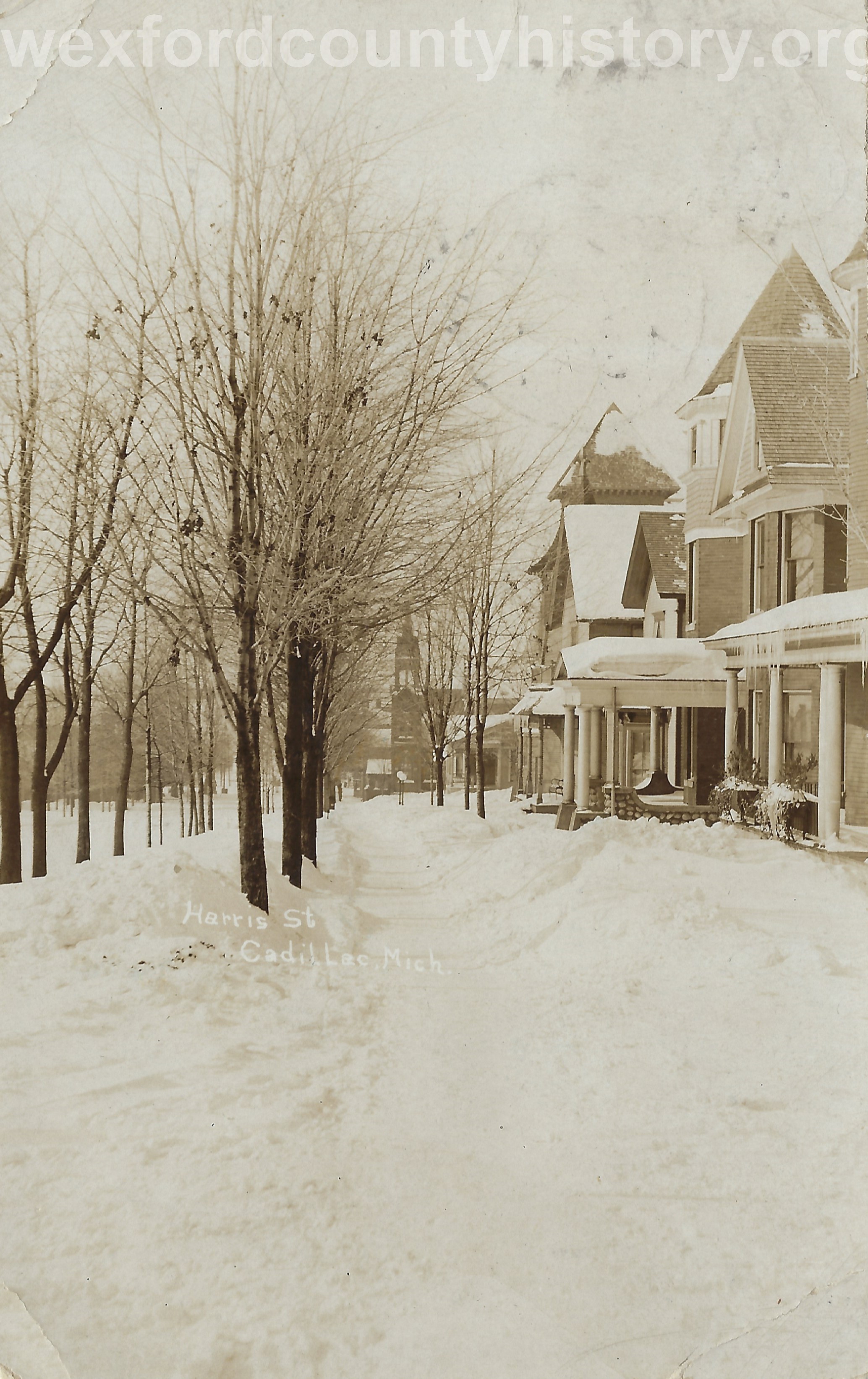 East Harris Street In Winter Time