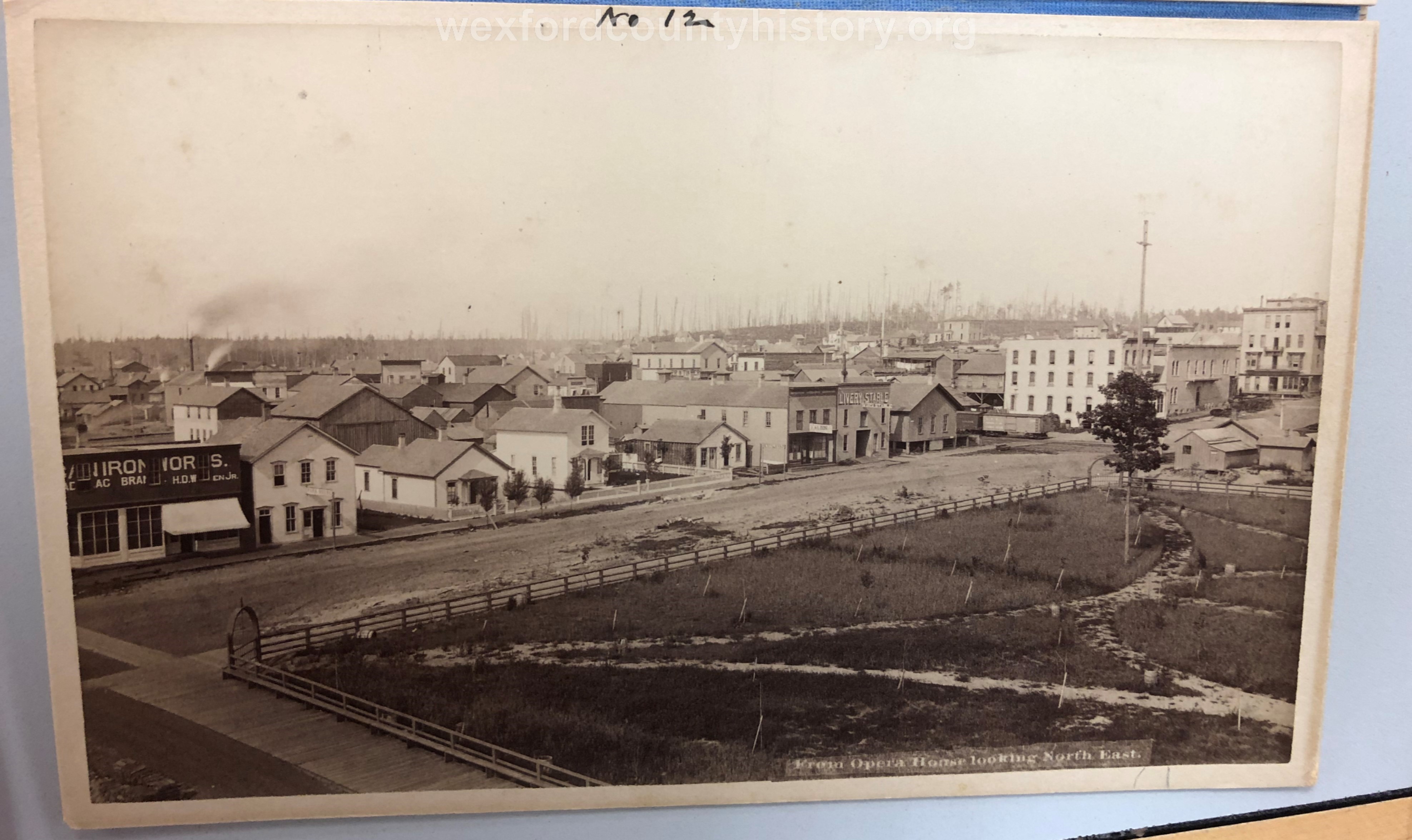 View From Forrester Opera House Looking Northeast, c. 1882