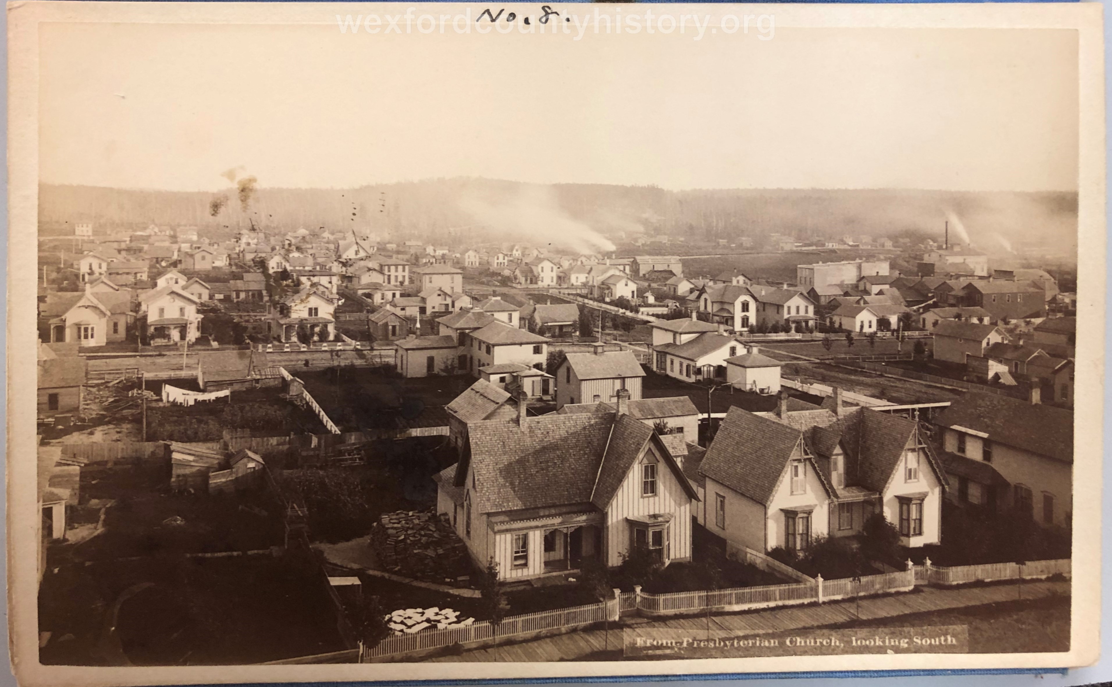 View From Presbyterian Church Looking South, c. 1882