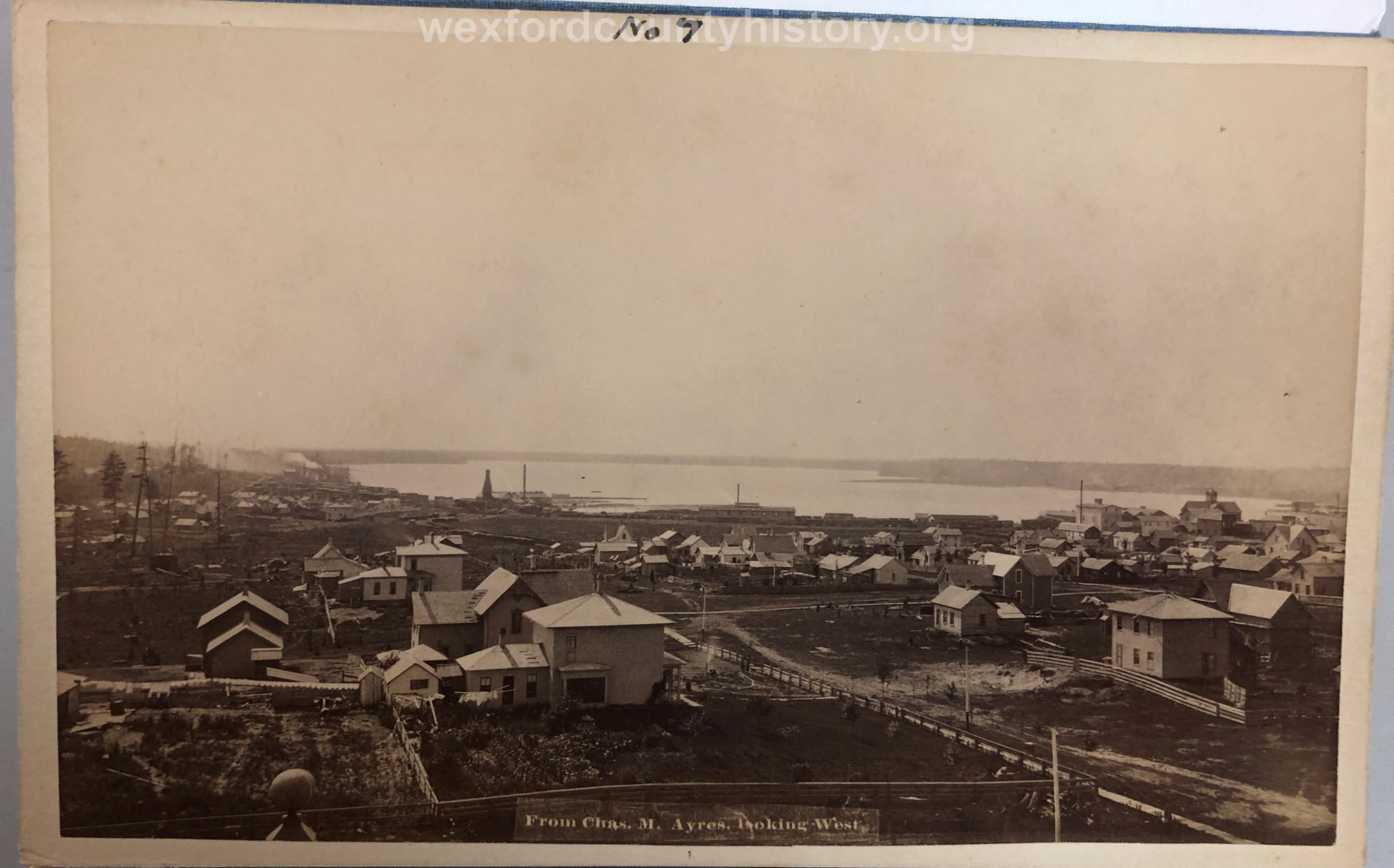 View From The Roof Of The Ayers House Looking Towards Little Clam Lake, c. 1882