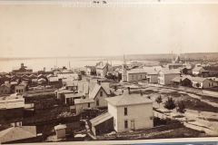 View From The School House Looking Down Harris Street, c. 1882