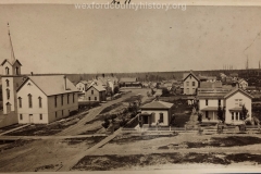 View From The School House Looking Across Harris Street, c. 1882