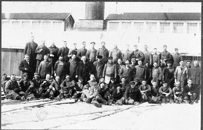Group of Mill Workers