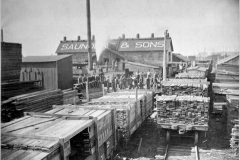 Saunders and Sons Lumber Mill, 1880.