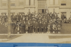 World War I Soldiers On Courthouse Steps