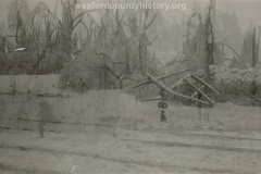 1922 Ice Storm - Railroad Crossing