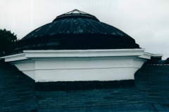 The roof prior to restoration; thanks to donations from the community.