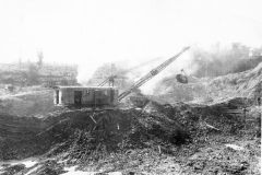 Hodenpyl Dam Construction on the Manistee River View 2