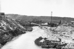 Hodenpyl Dam Construction on the Manistee River View 4
